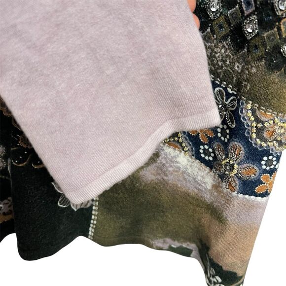 Pierri Women's Floral Pullover Soft Knit XL Multicolor Long Sleeve Casual Top - Picture 5 of 6